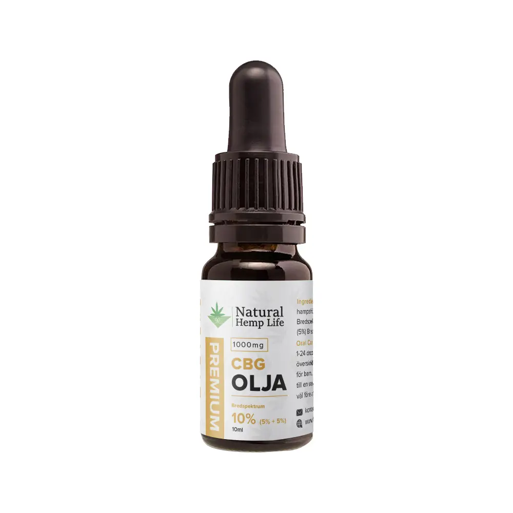 CBG + CBD-olje 10% (1000mg)