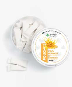 CBD pouches mango boks