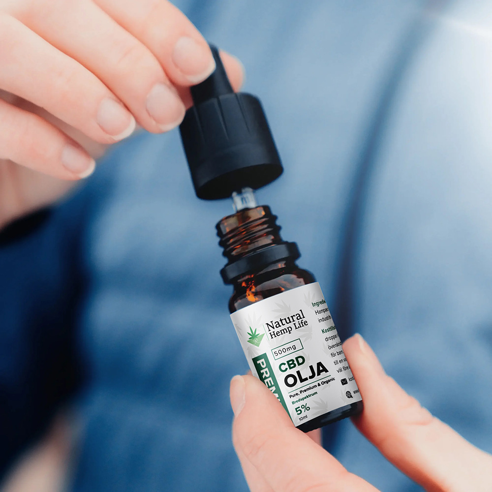 Vår 5% CBD olje brukes av fornøyde kunder