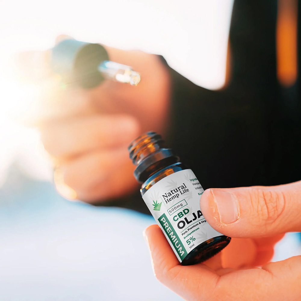 Vår 5% CBD olje brukes av fornøyde kunder
