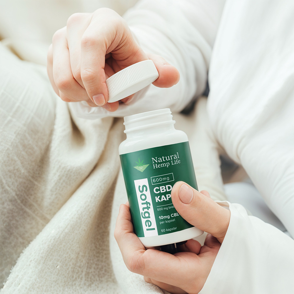 CBD kapsler 600mg i miljø 2