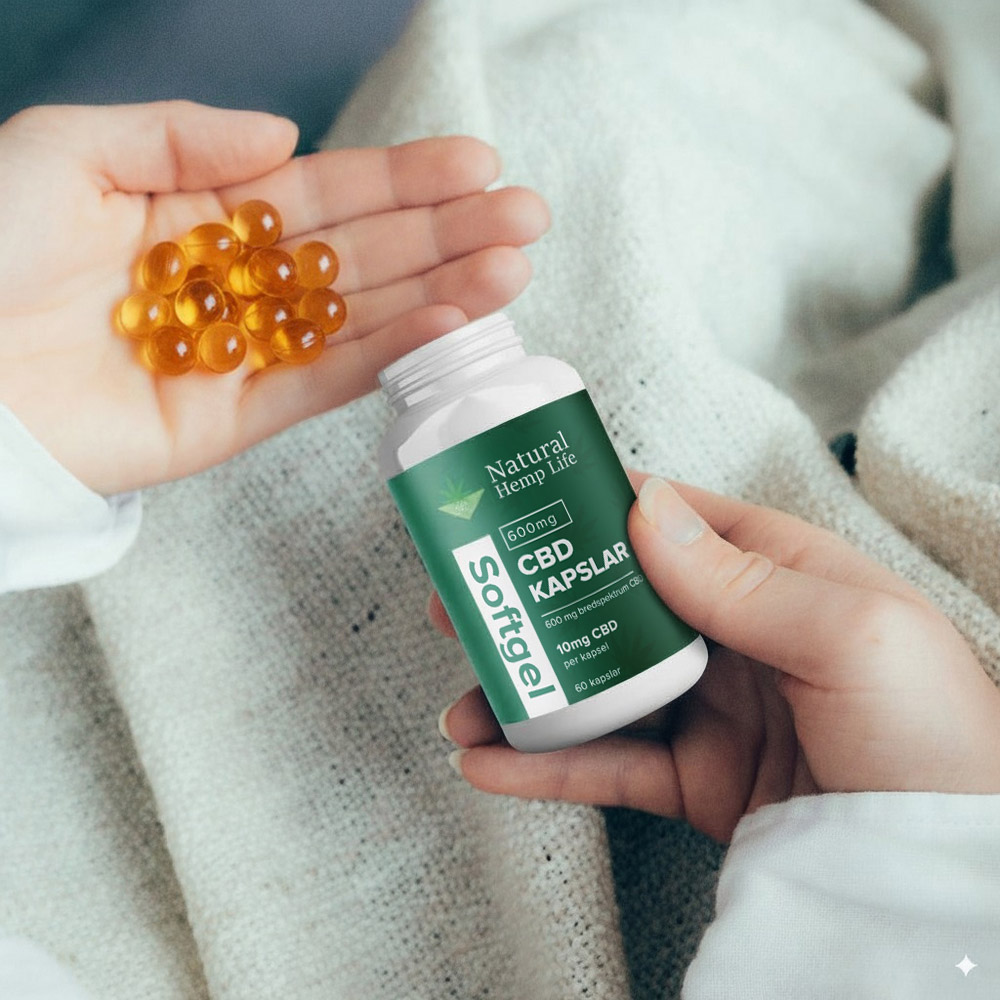 CBD kapsler 600mg i miljø 2
