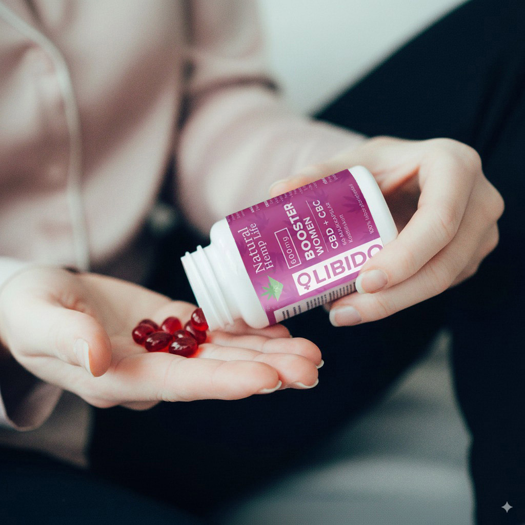 CBD libido kapsler kvinne i miljø 1